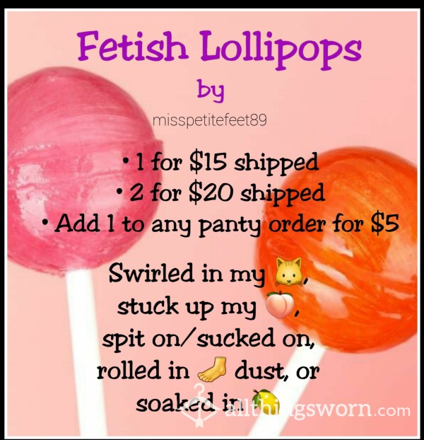 *Currently Sold Out* 🍭 Fetish Lollipops 🍭