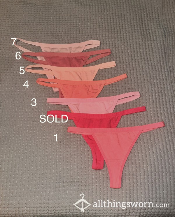 Fifty Shades Of Pink - Thongs Available For Wear