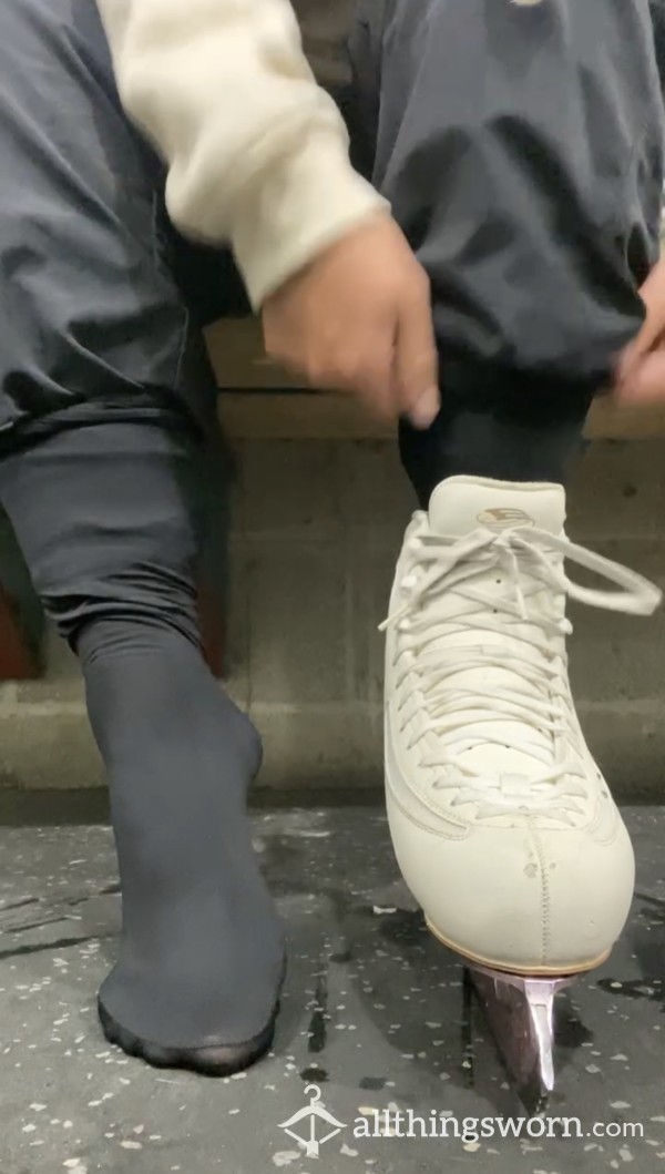 Figure Skating Socks (10 Hours Worn)