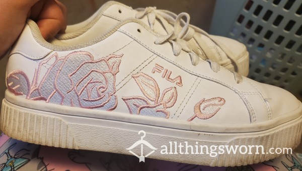 FILAS Shoes Rose Embroidery
