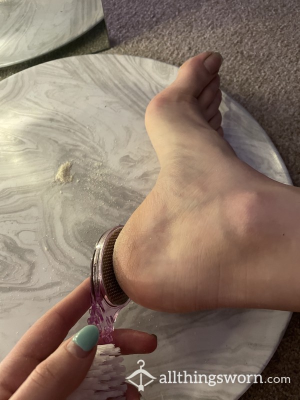 Filing My Gorgeous Crusty Feet (Up Close) (5.27)