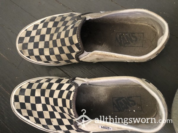 Filthy Checkered Vans