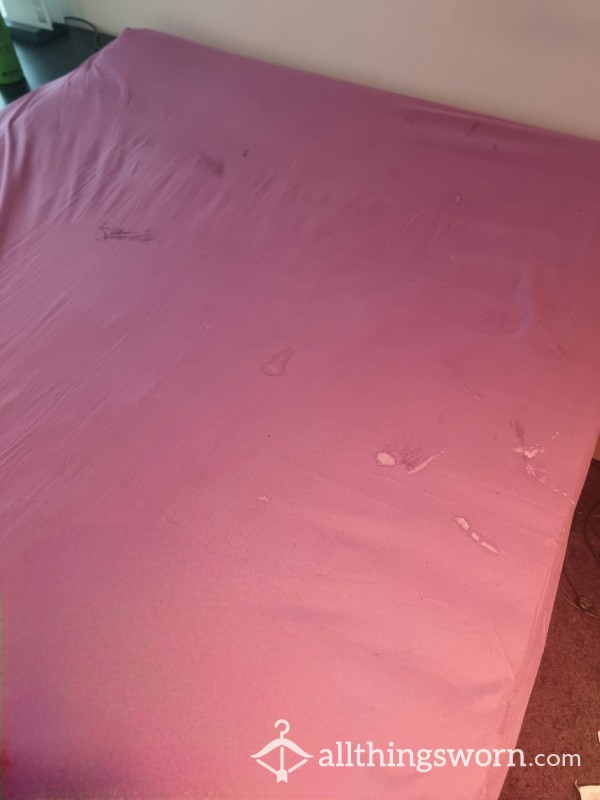 PRICE REDUCED! Filthy Cum Stained Fitted Sheet! 💦💦💦