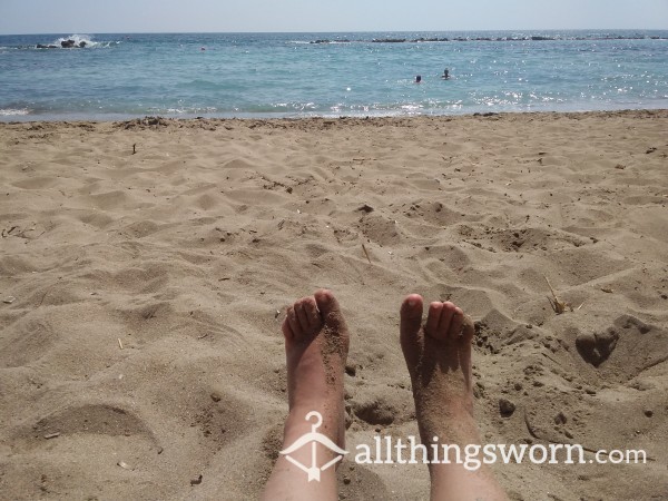 Filthy Feet On Cyprus Beach