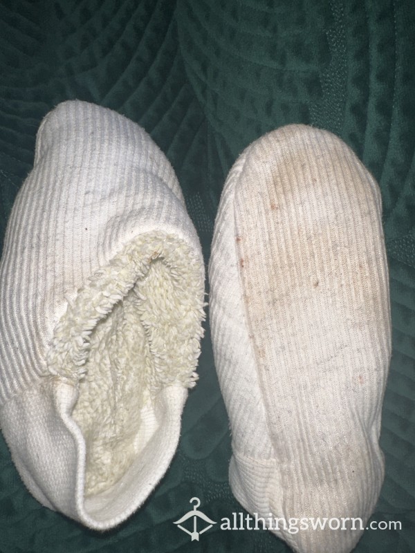 Filthy White Slipper Socks
