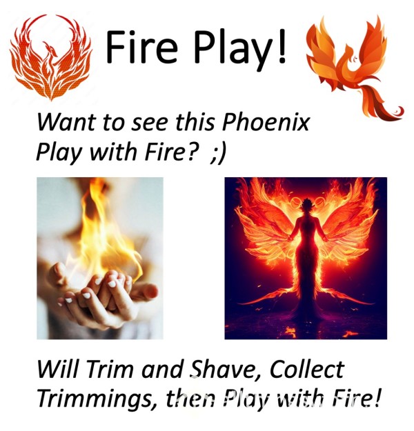 Fire Play!!  Xx  Watch This Ginger Phoenix Play In The Flames!  Xx  ;)  Xx  Safe And Risk-Aware Fire Play With The Phoenix!  Xx  ;)