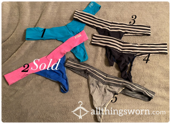 ❤️‍🔥 Fire Sale ❤️‍🔥 Thongs Set #2 (Pink Bd)