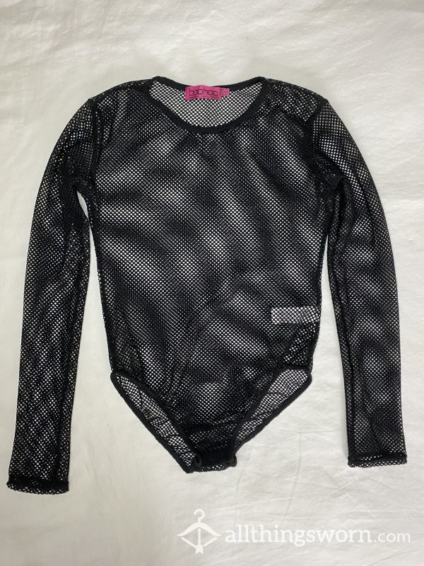 Sexy Black Fishnet Bodysuit