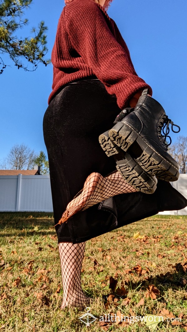 Fishnets Outside In Autumn
