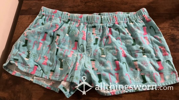 Flannel Sleep Shorts - Includes US Shipping - Worn To Your Preferences -