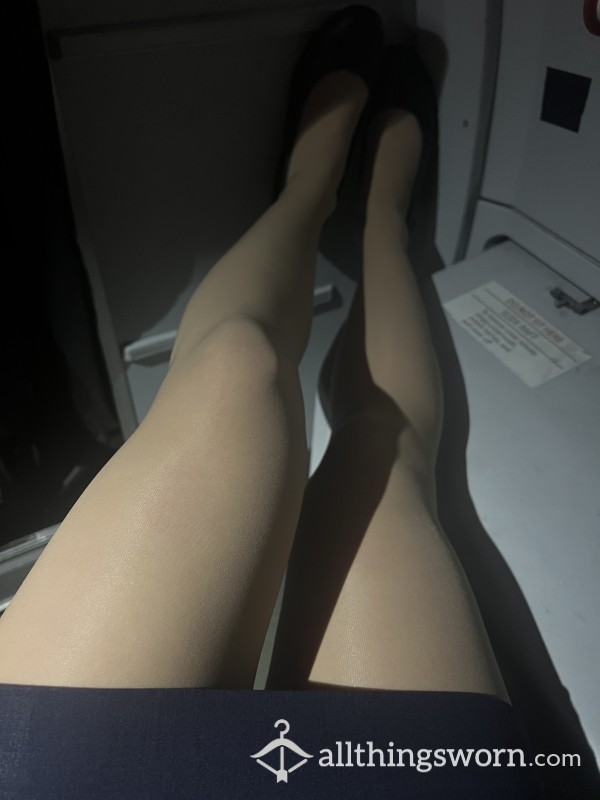 Flight Attendant Nude Sheer Tights