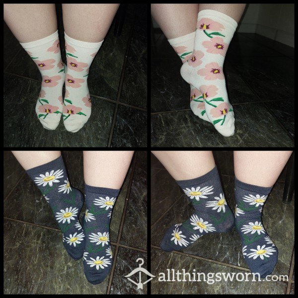 Floral Ankle Socks