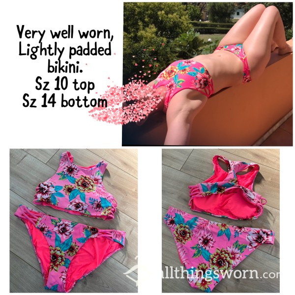 Floral Bikini- Extremely Well Used On Holidays And Swimming Pools