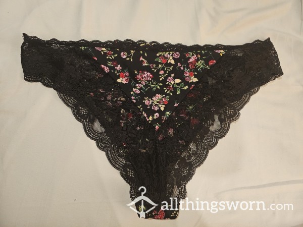 CHEEKY PANTIES W/LACE - 3 Colors Avail
