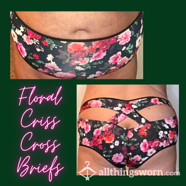 Floral Criss Cross Briefs