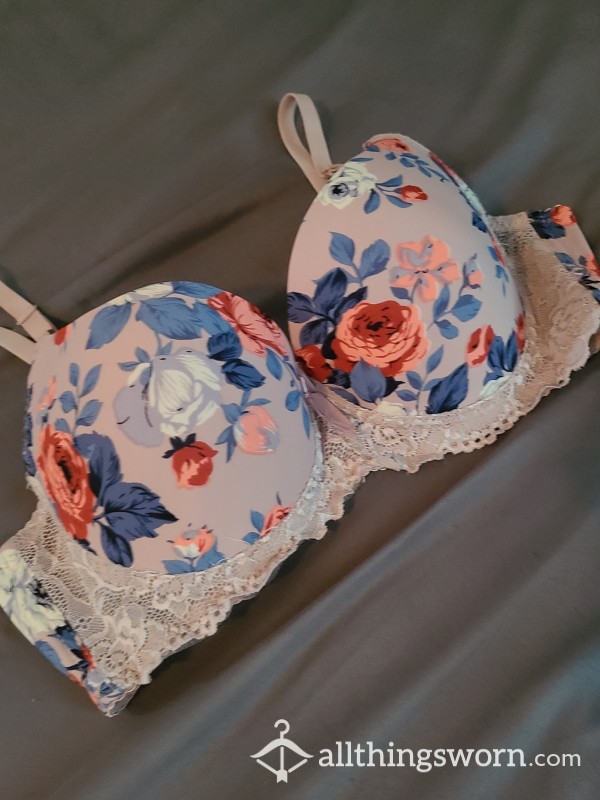FLORAL LACE BRA, NEW😻