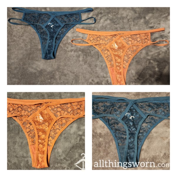 Floral Lace Thongs Available In 2 Colors
