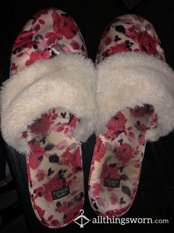 Floral Pink Slippers