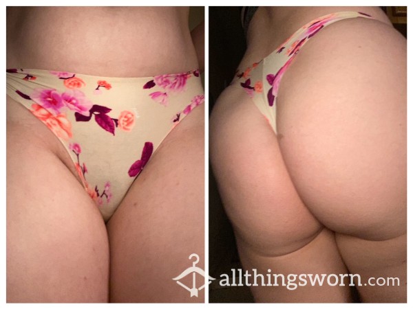 Floral Seamless And Silky Thong