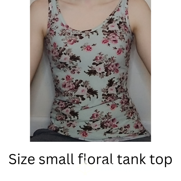 FLORAL TANK TOP, SIZE SMALL