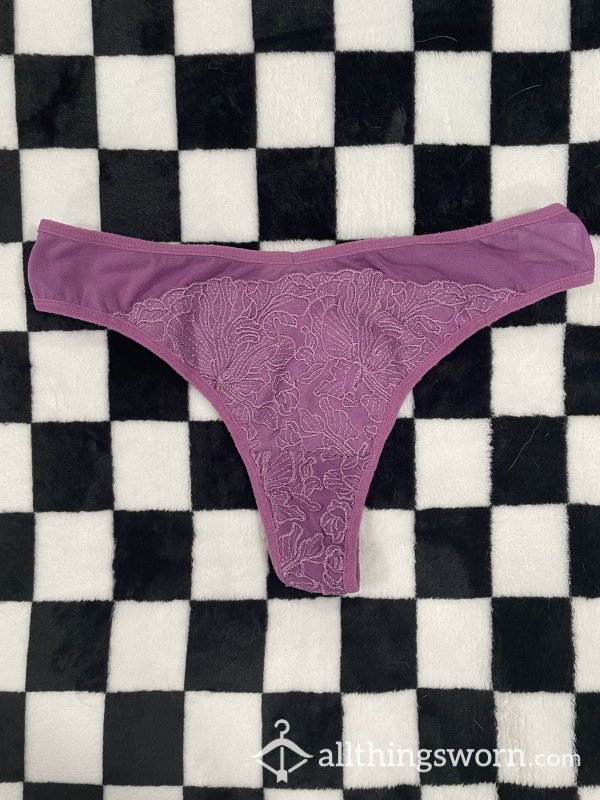 Floral Thong (purple)