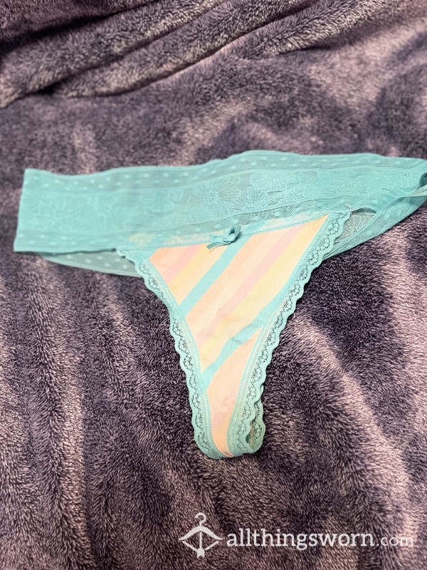 Floral Well Worn Thong