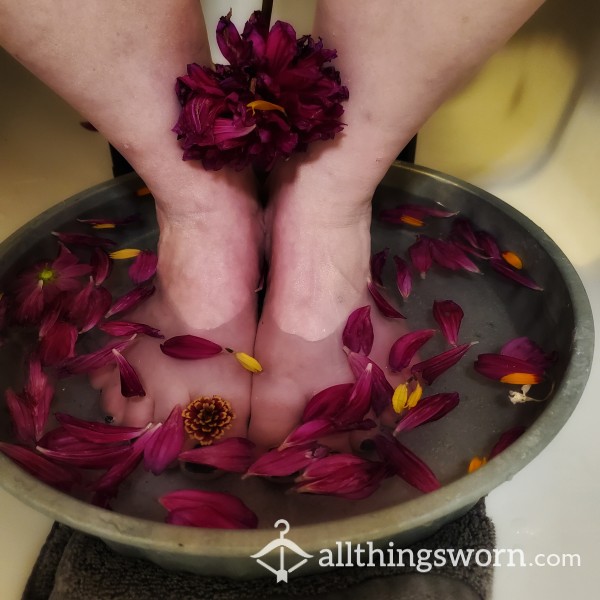 Flower Footbath ASMR Video