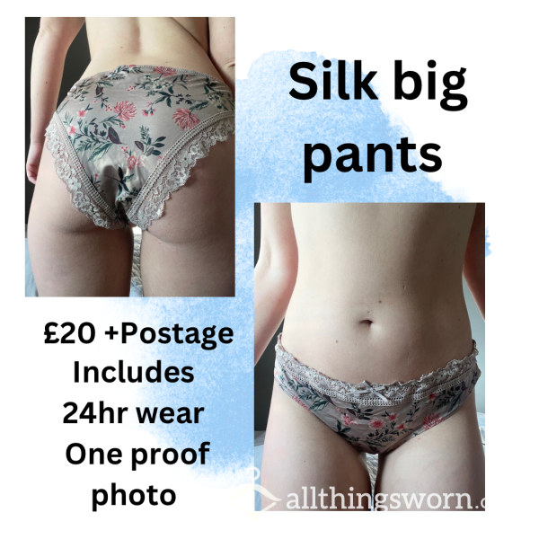 Flower Silk Pants