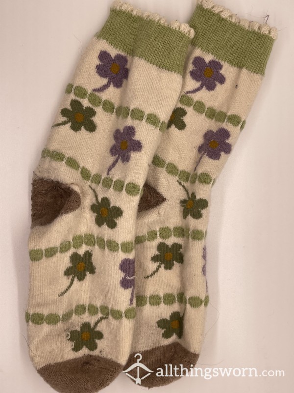 Flowered Ankle Socks