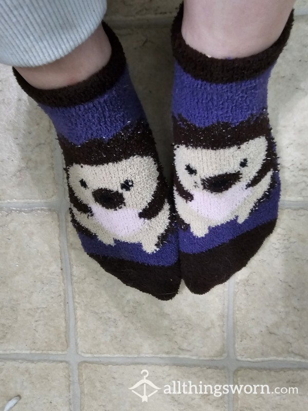 Fluffy Hedgehog Socks