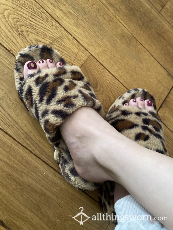 Fluffy Leopard Sandals 👡🐆