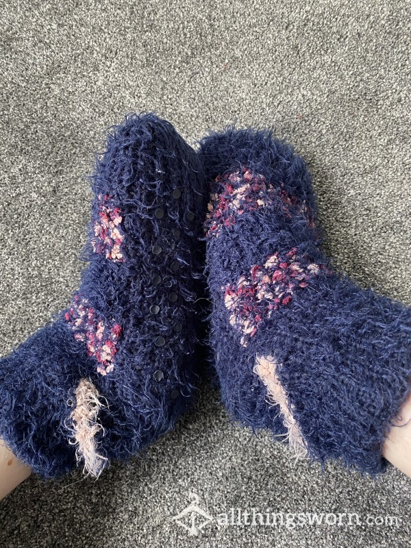 Well-Worn Fluffy Slipper-Socks