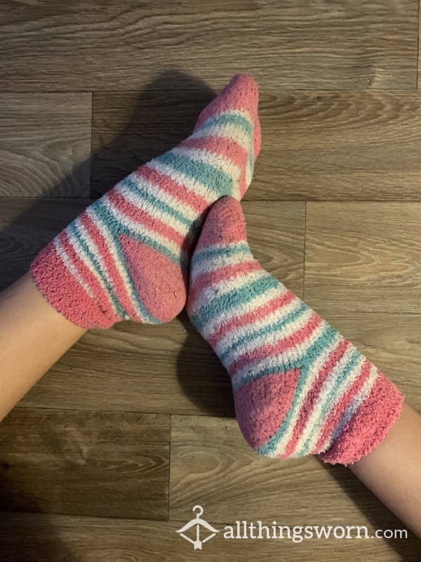 Fluffy Striped Socks~