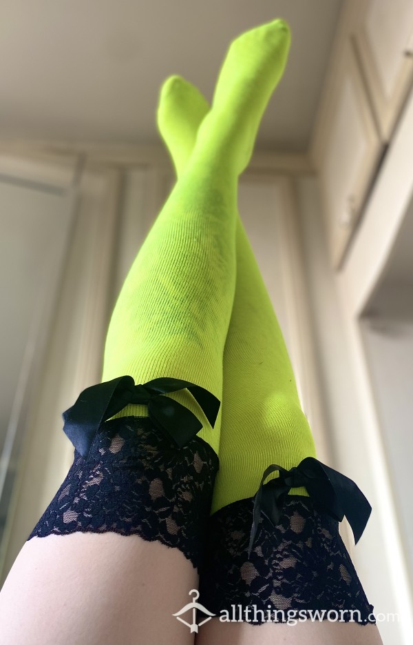 Fluorescent Knee High Stockings