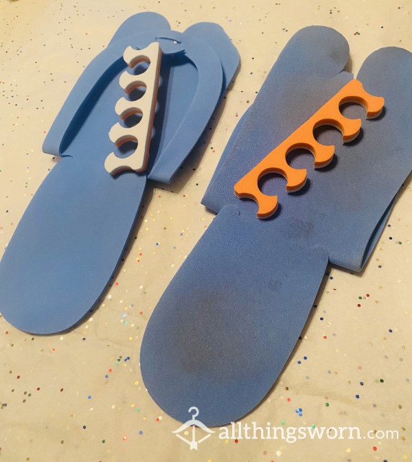 Foam Sandals And Toe Dividers From Pedicure