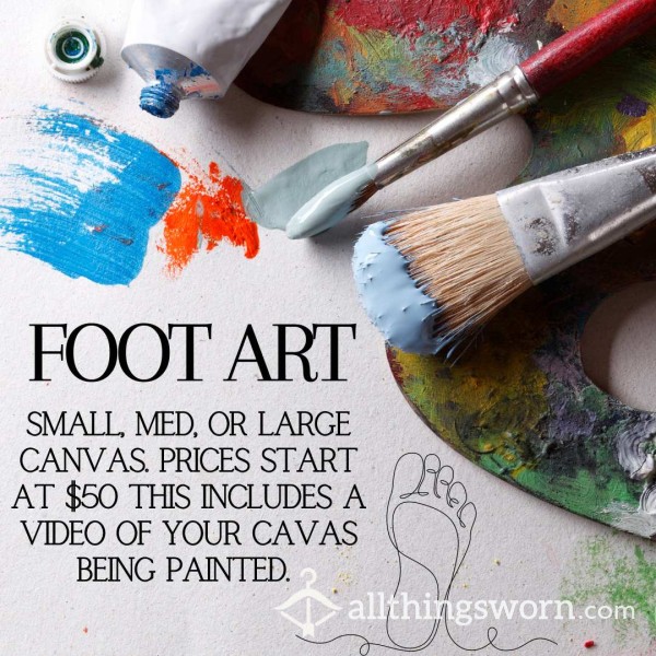 Foot Art/painting Canvas