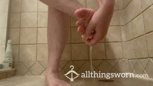 Foot Ignore, ASMR Shower, Lesbian Washes Hairy Legs And Feet And Kicks You At The End 💖 [10min]
