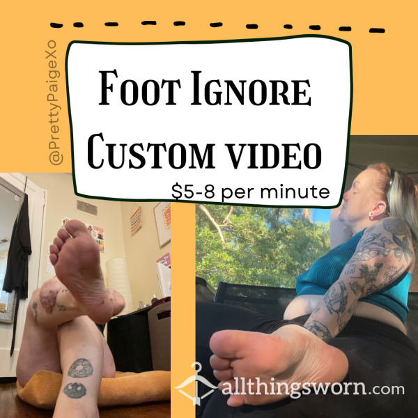 👣 Foot Ignore Custom Video👣😌