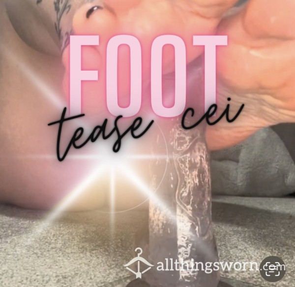 Foot JOI Tease With CEI Video 🖤 5:35
