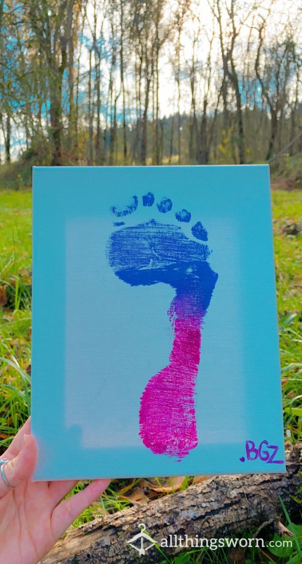 Foot Print Portrait | Candid Painting