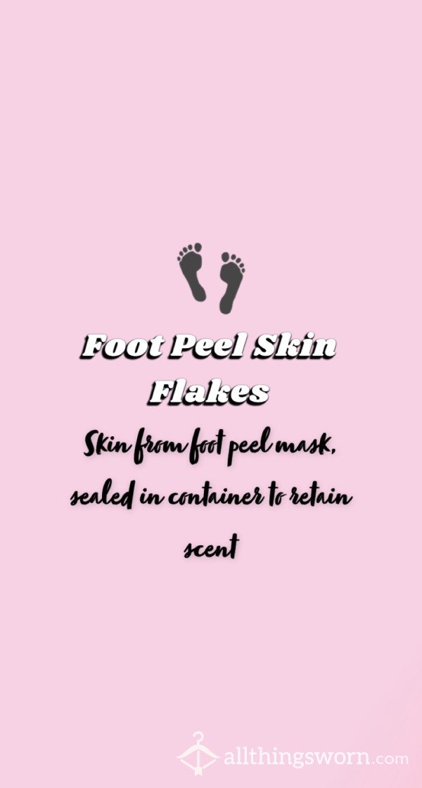 👣 Foot Skin Flakes From Peel Mask