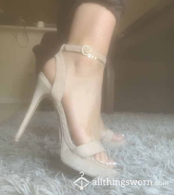 Foot Worship Humiliation Session In Nude Heels🤍✨