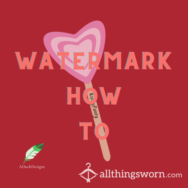 🍒 For Sellers- Basic Watermark Example
