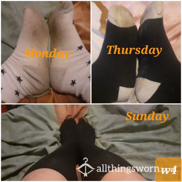 🧦For You!! Kinky SOCK LOVER🧦My Weekly Worn Socks 🥰  W4