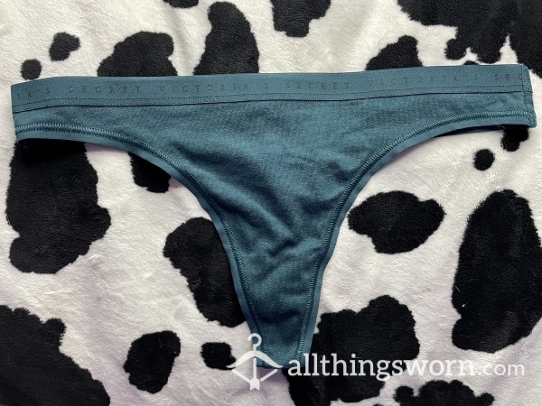 FOREST GREEN- Victoria Secrets Cotton Thong