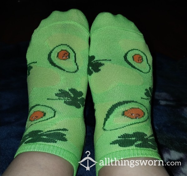 Four Leaf Clover And Avocado Ankle Socks