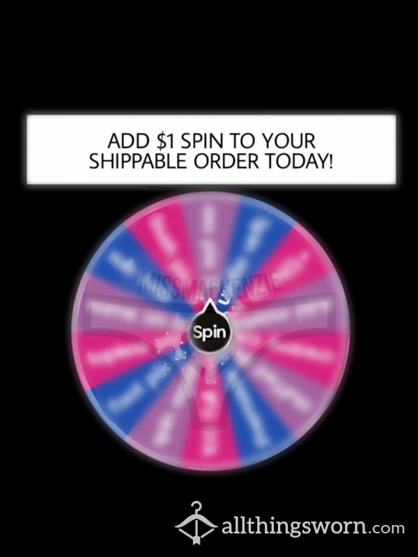 $1 Wheel Spin With Your Shippable Clothing Orders
