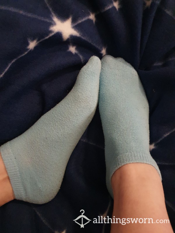 Frequently Worn Light Blue Ankle Socks