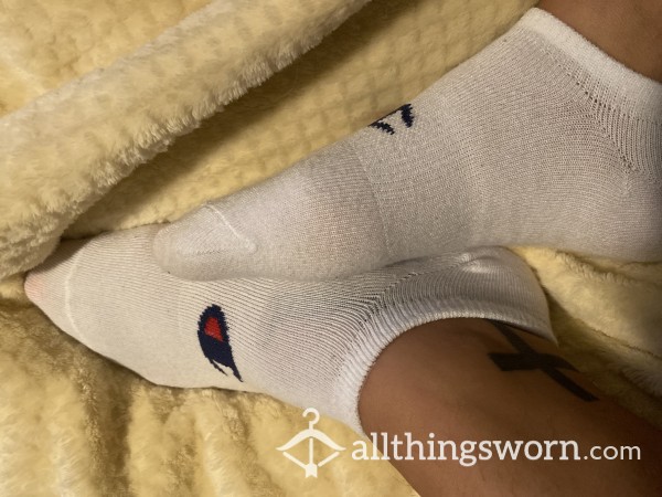 Fresh White Champion Footie Socks