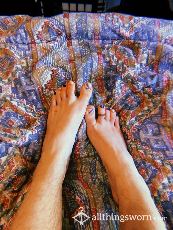 Freshly Pedicured Toes And Feet Lots Of Pics